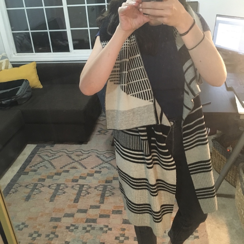 Vince striped vest